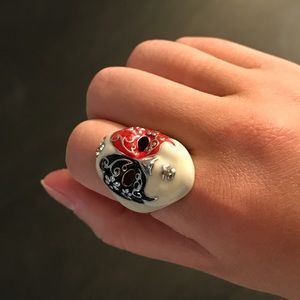 Vintage Italian Venetian Mask Ring